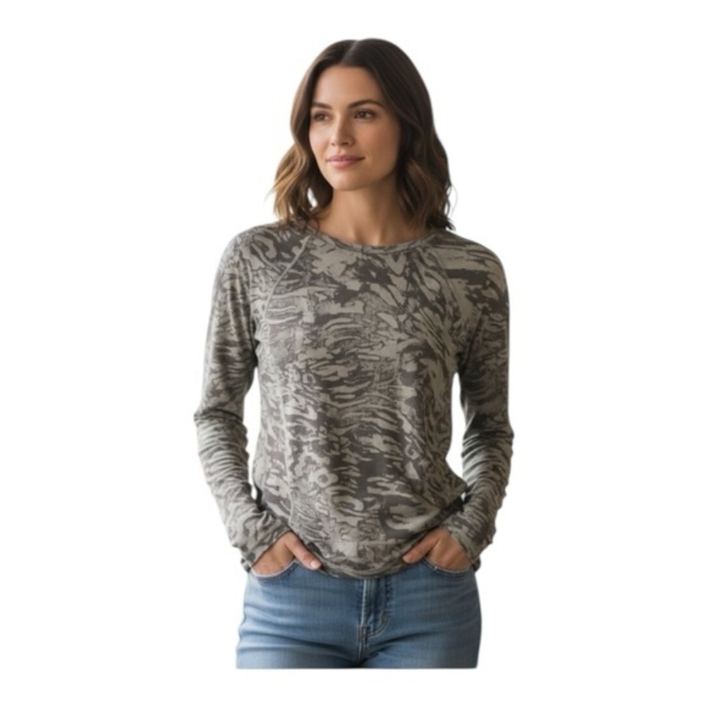 Lululemon It’s Rulu Run Long Sleeve Jacquard Top – Liquidize Camo (Size 8, NWT) - Picture 1 of 4